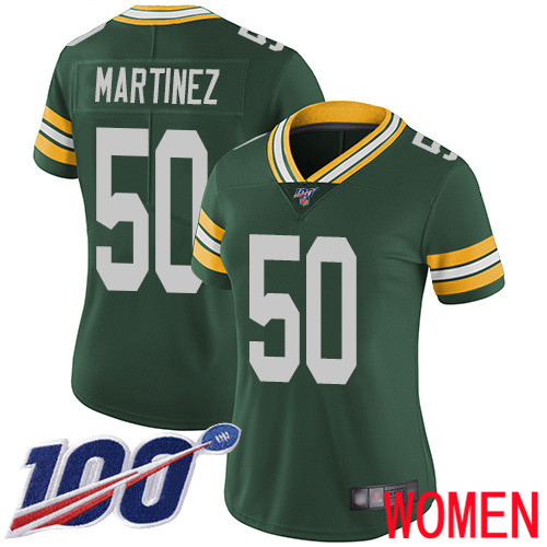 Green Bay Packers Limited Green Women #50 Martinez Blake Home Jersey Nike NFL 100th Season Vapor Untouchable
